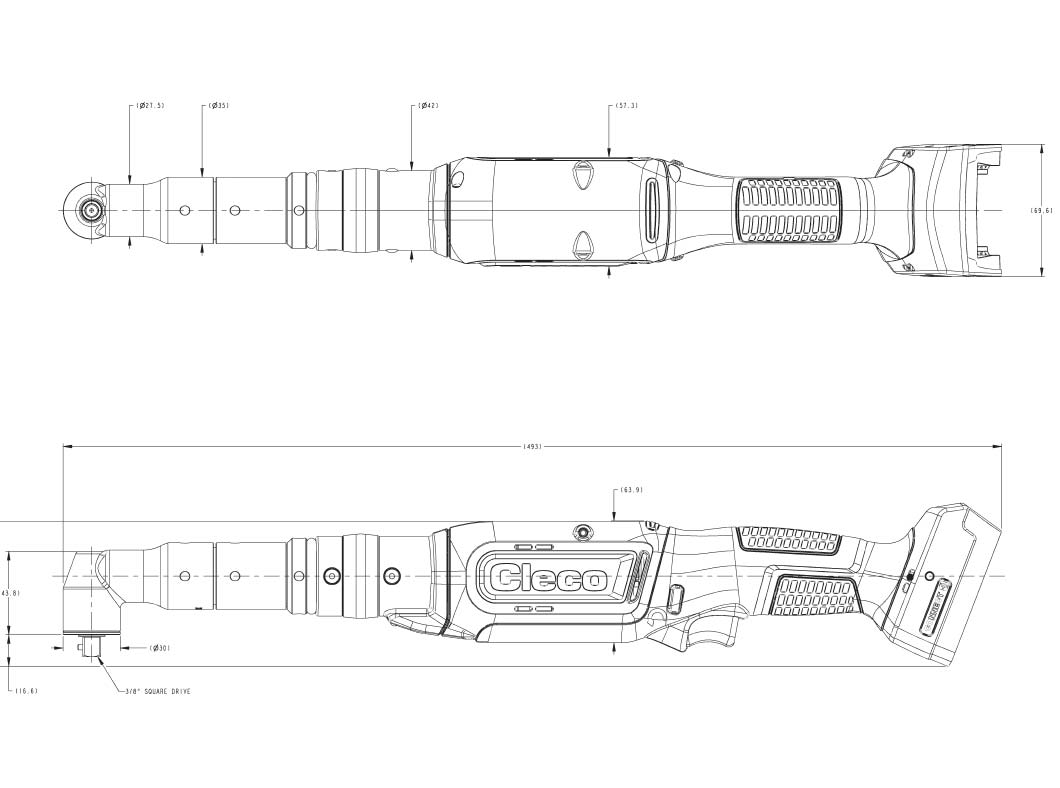 tz_winkelschrauber_20-30Nm Technische Zeichnung CLBAW303-EU