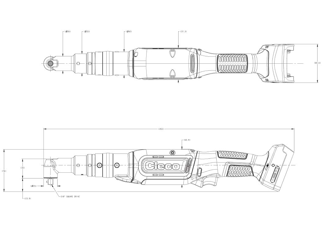 tz_winkelschrauber_8-12Nm Technische Zeichnung CLBAW123-EU