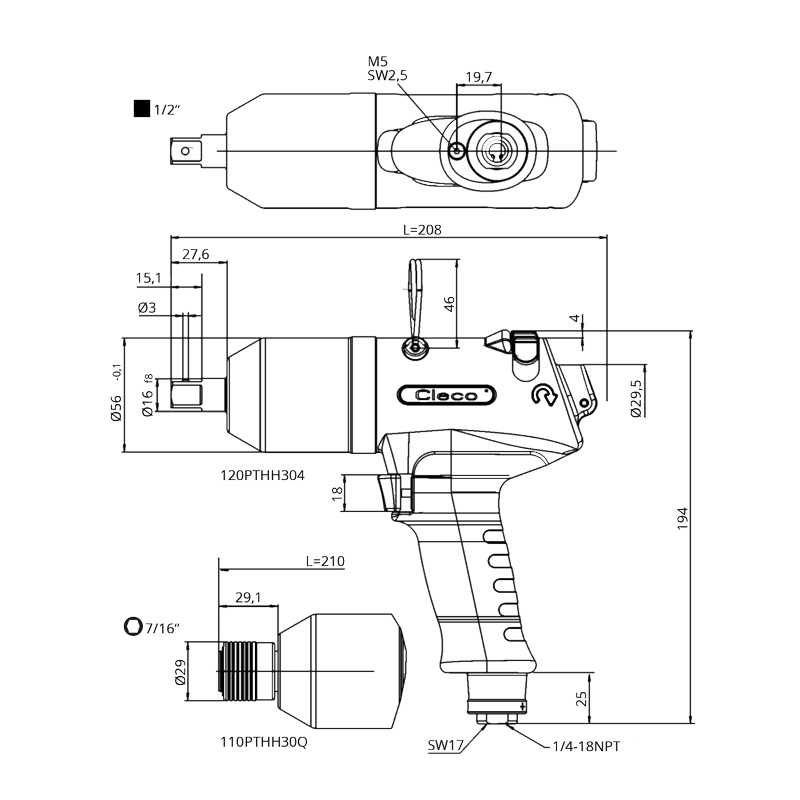 TZ_110-120PTHH 120PTHH Technische Zeichnung