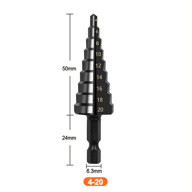 Step drill 4-20mm
