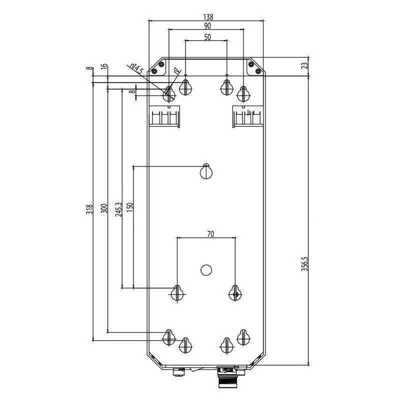 Technische Zeichnung mPro300GCD