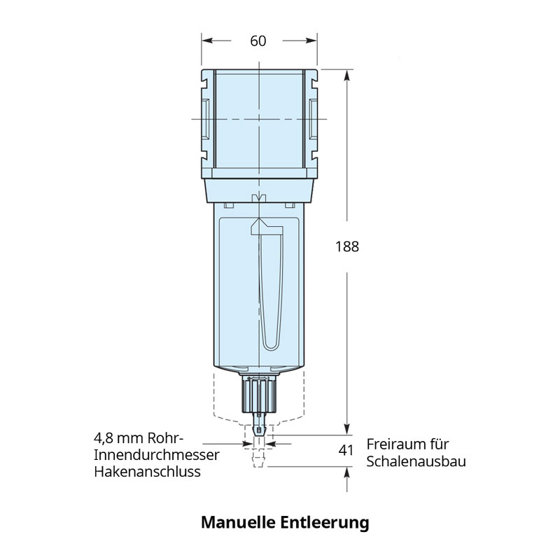 TZ_P32_Partikelfilter Technische Zeichnung
