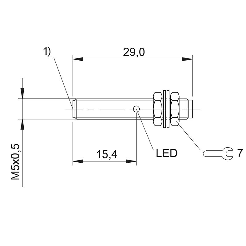 TZ_Sensor_M5_60054925 Technische Zeichnung