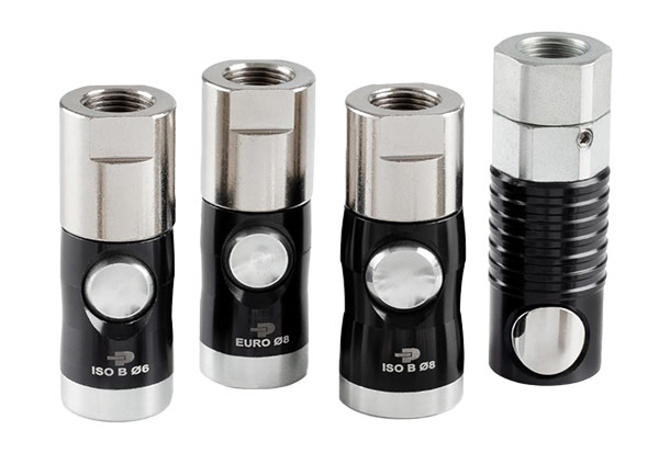 Novelty: quick couplings with push button