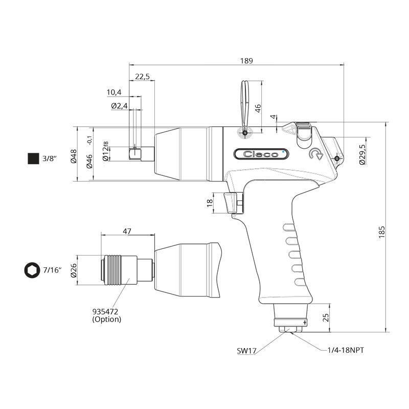 TZ_55PHH 55PHH Technische Zeichnung
