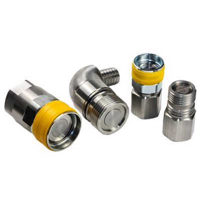 Flatface screw couplings
