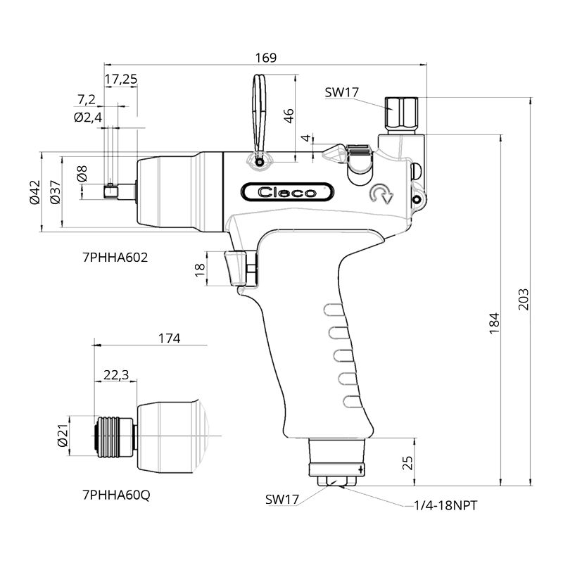 TZ_7PHHA 7PHHA Technische Zeichnung