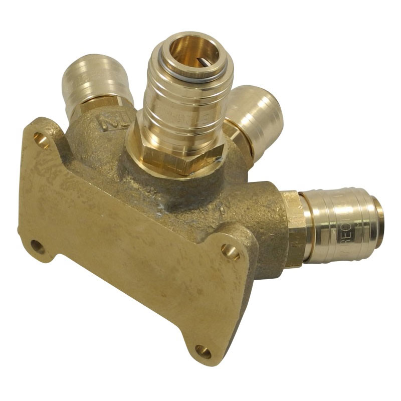 KU-WD21-4_4 Wanddose mit eingedichteten Kupplungen