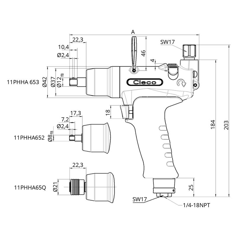 TZ_11PHHA 11PHHA Technische Zeichnung