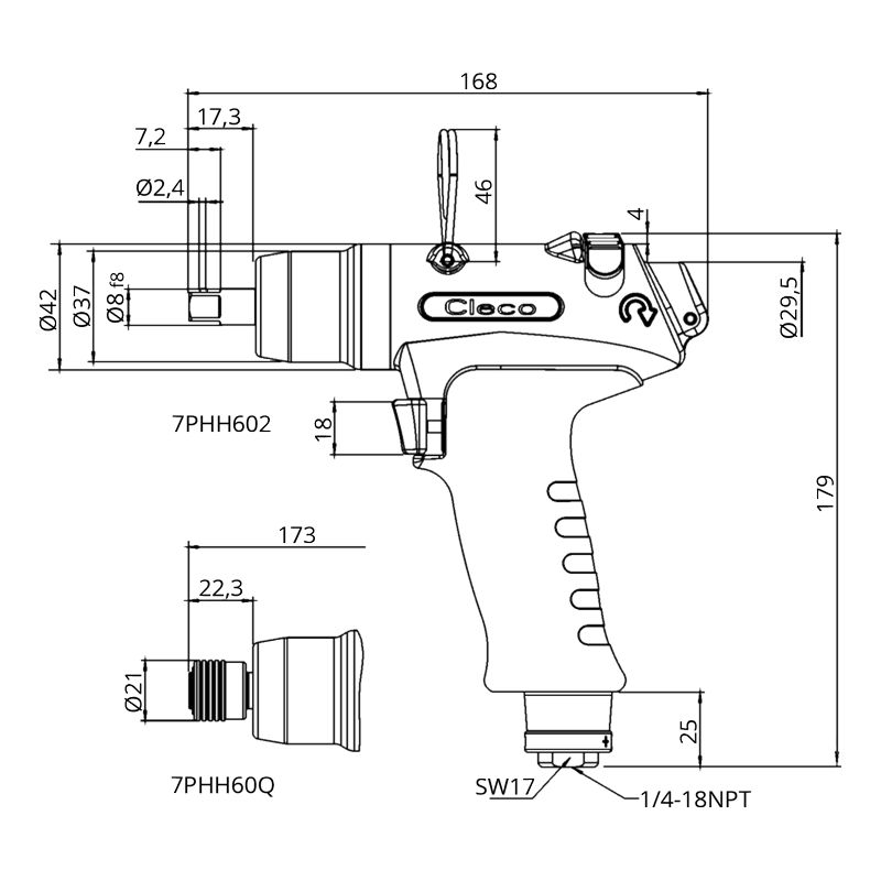 7PHH Technische Zeichnung
