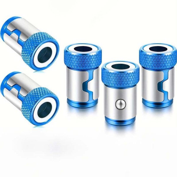 Magnet-Schraubenhalter blau für 1/4" Bits